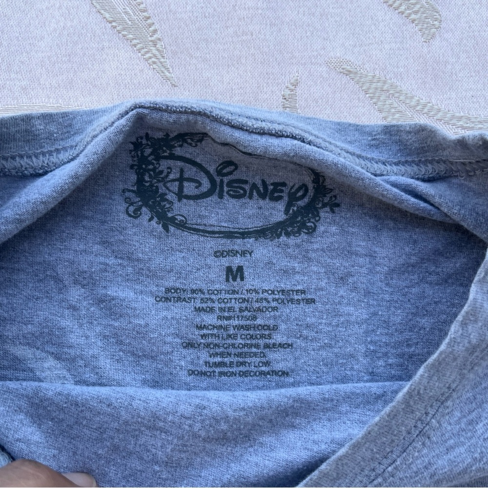 Mickey Mouse longsleeve T-shirt gray and black; Offset Arm Seams; Women’s Medium - Picture 5 of 5